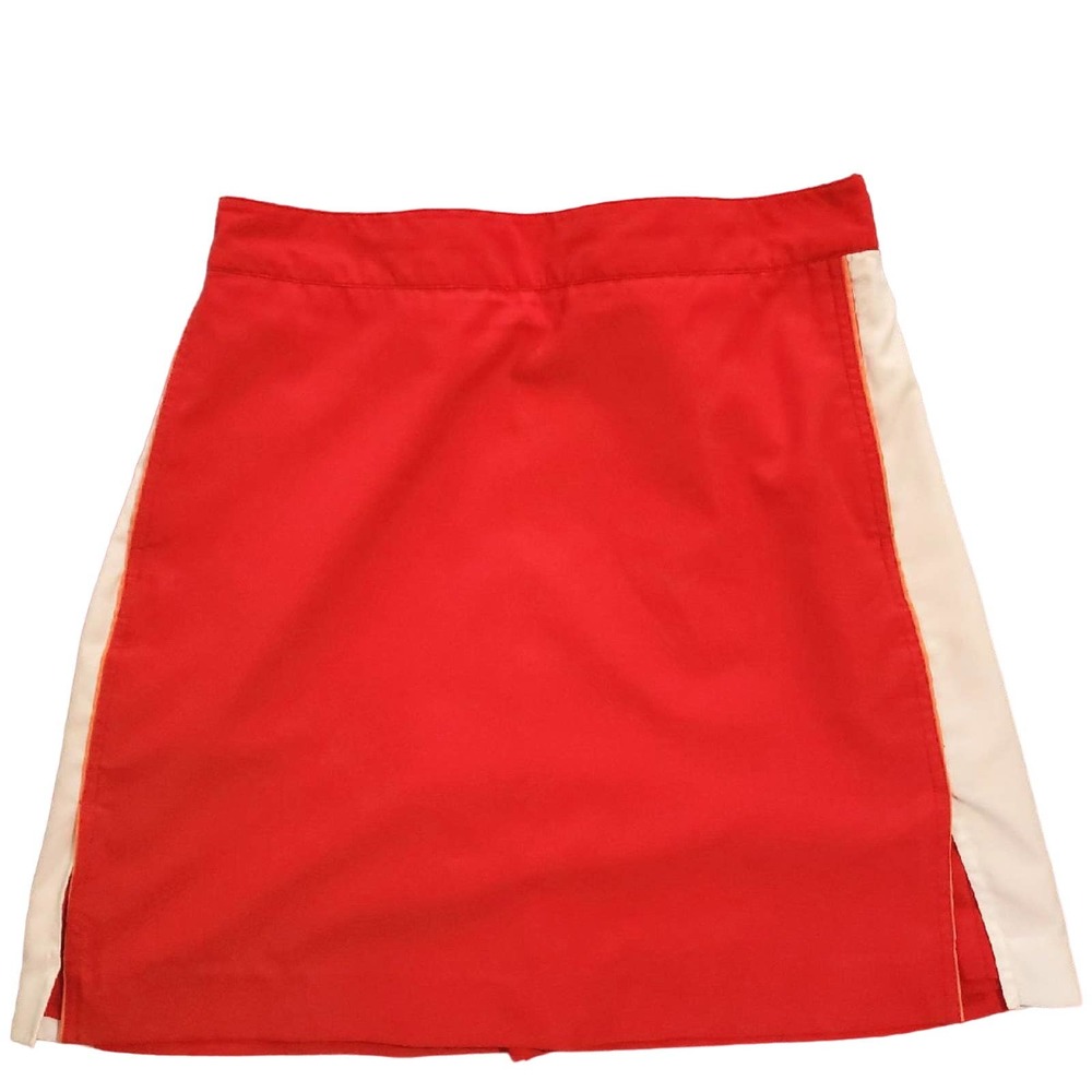 EUC Izod Skort Golf Size 12 Womans Pockets Outdoors Athleisure Red Orange White